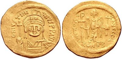 kosuke_dev ビザンツ帝国　ユスティニアヌス１世　ソリダス金貨　527-565年　美品