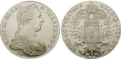kosuke_dev 神聖ローマ帝国 マリア・テレジア 1780年 ターラー（ターレル） 銀貨 MS65-70