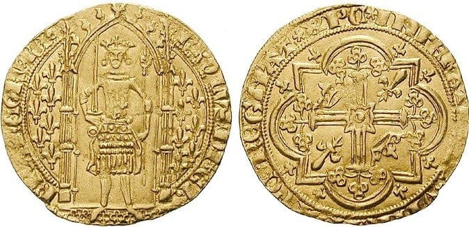 kosuke_dev フランス シャルル5世 1365年 フランカピエ 金貨 極美品