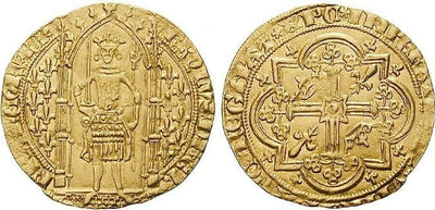 kosuke_dev フランス シャルル5世 1365年 フランカピエ 金貨 極美品