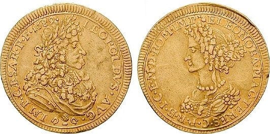 kosuke_dev 神聖ローマ帝国 アウクスブルク 帝国自由都市 1689年 デカット 金貨 美品