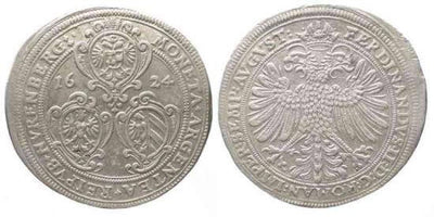 kosuke_dev ニュルンベルク　ターレル　1624年 フェルディナント2世 銀貨　極美品