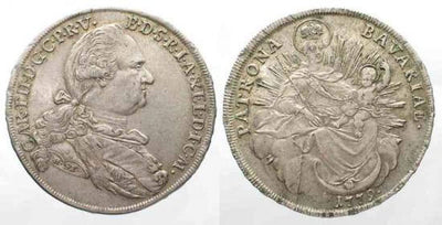 kosuke_dev ドイツ　バイエルン　ターレル　1779年　カール・テオドール　銀貨　極美品
