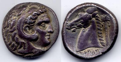 kosuke_dev シチリア島　古代カルタゴ　テトラドラクマ　BC300-289年　美品