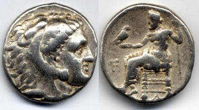 kosuke_dev マケドニア王国　アレクサンドル3世　テトラドラクマ　BC319-315年　美品