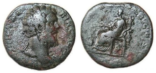 kosuke_dev ローマ帝国 クロディウス・アルビヌス セステルティウス 194-195年 美品