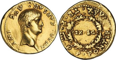 kosuke_dev ローマ帝国 ネロ・クラウディウス・カエサル・アウグストゥス・ゲルマニクス アウレウス貨 57-58年 美品