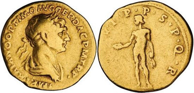 kosuke_dev ローマ帝国 トラヤヌス帝 アウレウス貨 114-117年 美品