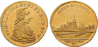 kosuke_dev ドイツ マインツ フリードリヒ・カール・ジョセフ 1795年 ダカット 金貨 極美品