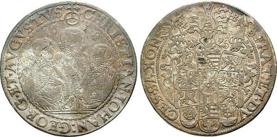 kosuke_dev ザクセン王国 ヨハン・ゲオルク1世 1598年 ライヒスターラー 銀貨 美品