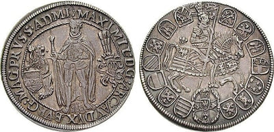 kosuke_dev ドイツ マクシミリアン3世・フォン・エスターライヒ 1612-1618年 1/4ターラー（ターレル） 銀貨 極美品