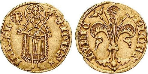 kosuke_dev ドイツ リューベック セントジョン 1341-1500年 グルデン 金貨 極美品