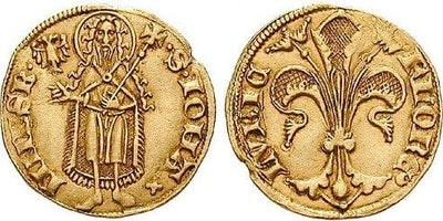 kosuke_dev ドイツ リューベック セントジョン 1341-1500年 グルデン 金貨 極美品