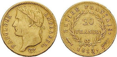 kosuke_dev ドイツ ナポレオン・ボナパルト 1813年 20フラン 金貨 美品