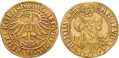 kosuke_dev ドイツ ニュルンベルク 1522年 グルデン 金貨 美品+