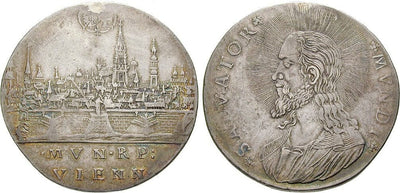 kosuke_dev 神聖ローマ帝国 オーストリア レオポルト1世 1657-1705年 ドッペルターラー 銀貨 美品