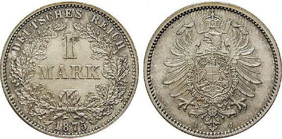 kosuke_dev ドイツ 1875年 1マルク 銀貨 未使用