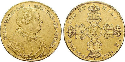 kosuke_dev ブランデンブルグ＝プロイセン フリードリヒ・ヴィルヘルム1世 1737年 金貨 美品+
