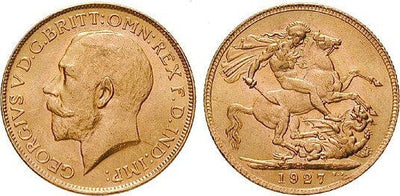 kosuke_dev 南アフリカ共和国 ジョージ5世 1927年 ポンド 金貨 極美品／未使用