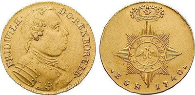 kosuke_dev 神聖ローマ帝国 プロイセン＝ブランデンブルク フリードリヒ1世 1740年 ダカット 金貨 美品／極美品