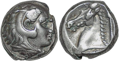 kosuke_dev シチリア島 エンテラ 古代カルタゴ アーカンソー BC289-300年 テトラドラクマ 美品