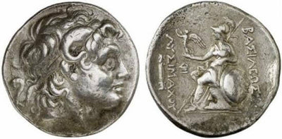 kosuke_dev 古代ギリシャ トラキア ランプサコス リュシマコス BC281-305年 テトラドラクマ 美品