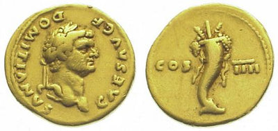 kosuke_dev ローマ帝国 ドミティアヌス アウレウス貨 76-77年 美品