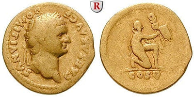kosuke_dev ローマ帝国 ドミティアヌス アウレウス貨 77-78年 美品