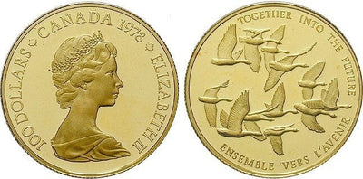 kosuke_dev カナダ エリザベス2世 1978年 100ドル 金貨 プルーフ