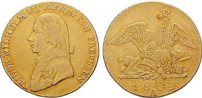 kosuke_dev ブランデンブルク＝プロイセン フリードリヒ・ヴィルヘルム3世 1800年 フレドリックディオール 金貨 美品