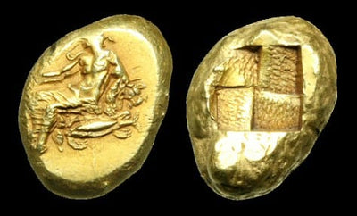 kosuke_dev ミュシア キュジコス エレクトラム貨(ステーター金貨) BC460-400年 レア