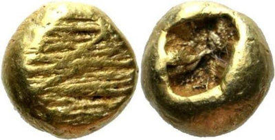kosuke_dev 古代ギリシャ イオニア エレクトラム金貨　1/24ステーター 極美品