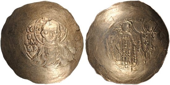 ビザンツ帝国 マヌエル1世 ソリダス金貨 1143-1180年 極美品