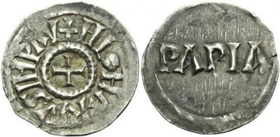 ロタール1世 エンペラー デナリウス貨 817-855年 美品