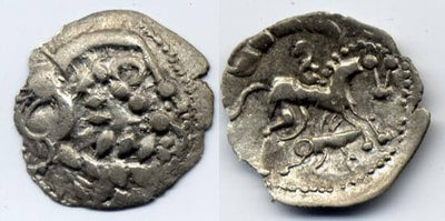 kosuke_dev ノースウェストガリア ケルト人 紀元前10-45年 デナリウス貨 美品