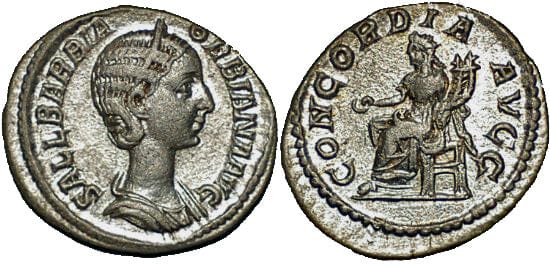 kosuke_dev ローマ帝国 コンコルディア オルビアナ 225-227年 デナリウス貨 極美品