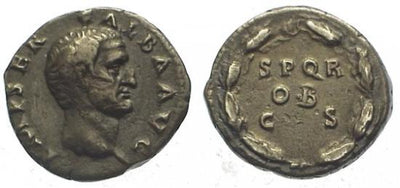 kosuke_dev ローマ帝国 ユリウス・クラウディウス朝 ガルバ 68-69年 デナリウス貨 美品-