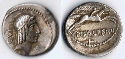 kosuke_dev ローマ帝国 ルキウス・カルプルニウス・ピソ・カエソニヌス 紀元前67年 デナリウス貨 美品