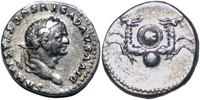 kosuke_dev ローマ帝国 ウェスパシアヌス 80-81年 デナリウス貨 極美品