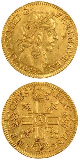 kosuke_dev 中世フランス ブルボン朝 ルイ13世 AD1610-1643年 ルイドール金貨 美品+