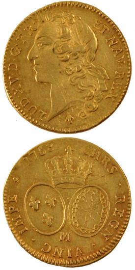 kosuke_dev 中世フランス ブルボン朝 ルイ15世 AD1715-1774年 ルイドール金貨 美品+