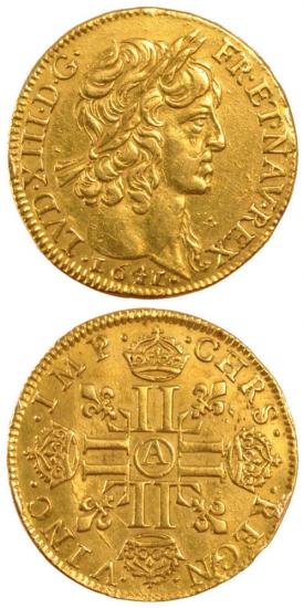 kosuke_dev 中世フランス ブルボン朝 ルイ13世 AD1610-1643年 ルイドール金貨 美品