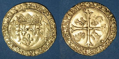 kosuke_dev 中世フランス ヴァロワ朝 ルイ12世 AD1498-1515年 フラン金貨 極美品