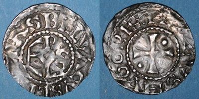kosuke_dev 中世フランス カペー朝 ユーグ・カペー AD987-996年 銀貨 美品