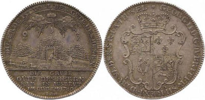 kosuke_dev ハノーバー 1756年 ブラウンシュヴァイク カレンベルク ゲオルグ2世 ターレル銀貨 極美品