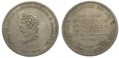 kosuke_dev ハノーバー 1830年 ブラウンシュヴァイク=カレンベルク ゲオルグ4世 ターラー銀貨 極美品