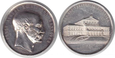 kosuke_dev ハノーバー 1852年A ブラウンシュヴァイク王国 エルンスト ターレル銀貨 極美品-美品