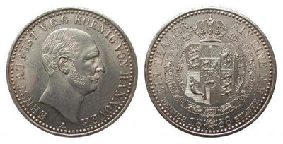 kosuke_dev ハノーバー 1838年A エルンスト=アウグスト ターレル銀貨 極美品