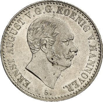 kosuke_dev ハノーバー 1840年 エルンスト=アウグスト ターレル銀貨 極美品