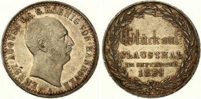 kosuke_dev ハノーバー 1839年A エルンスト=アウグスト ターレル銀貨 極美品